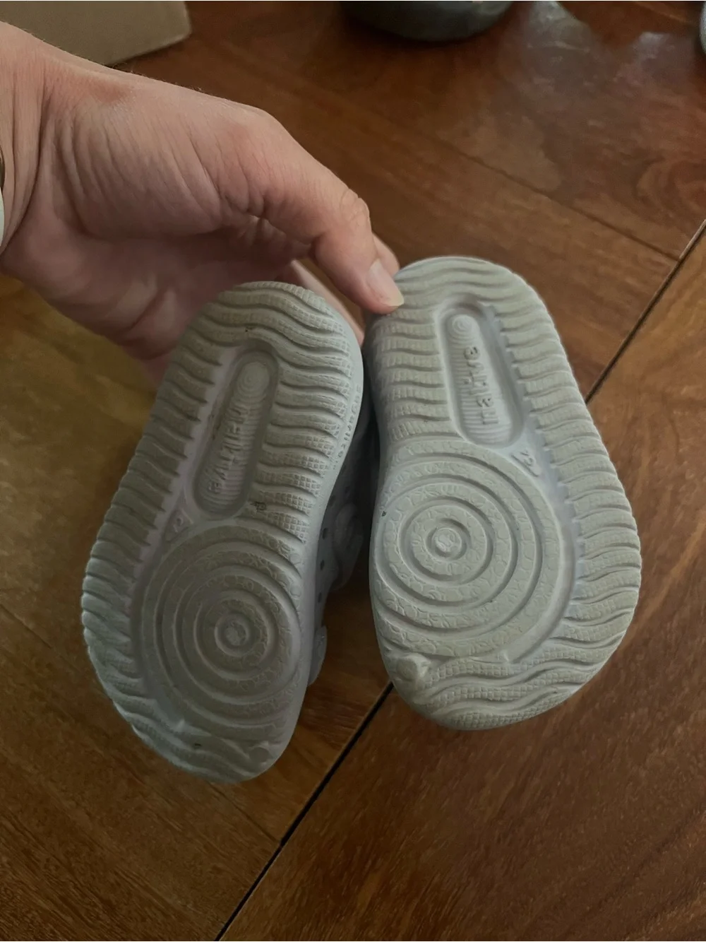 Native Kids White Glitter Double-Strap Sandals